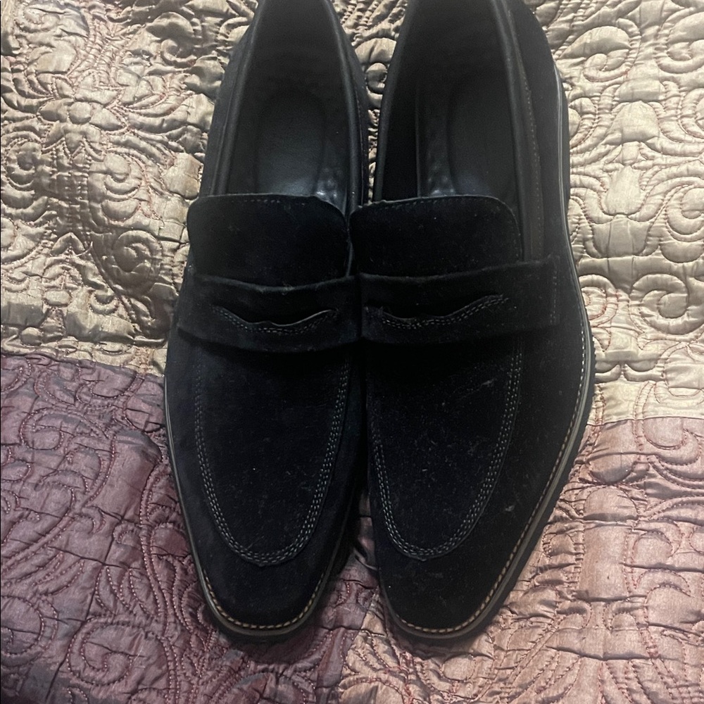 Classic Black Suede Loafers for Men